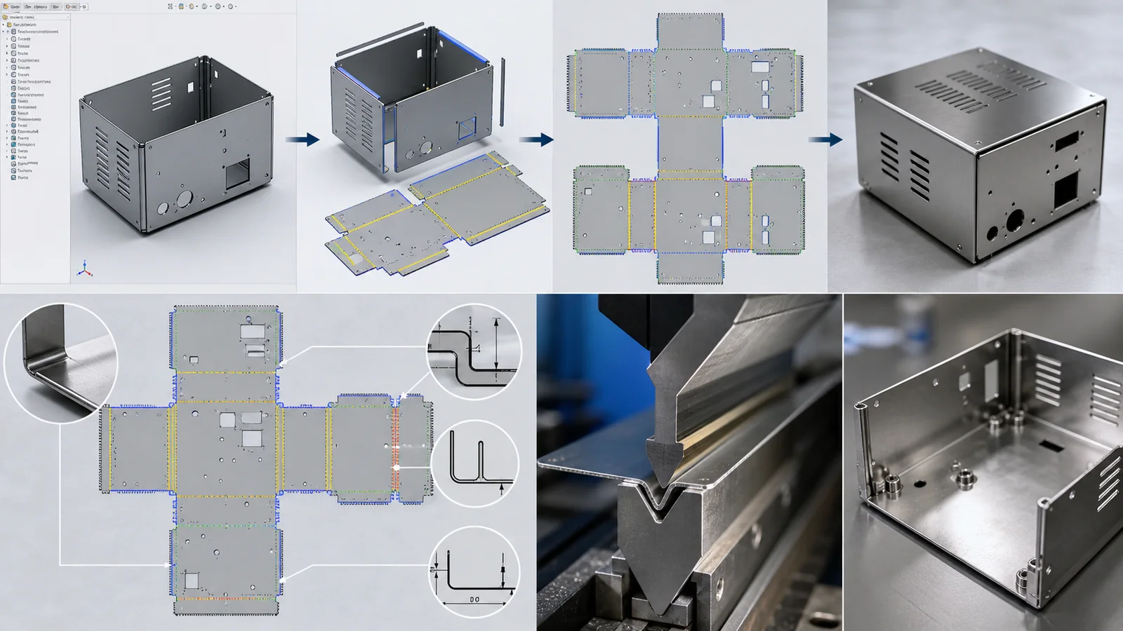 Sheet Metal Design: From Flat Pattern to Fabrication